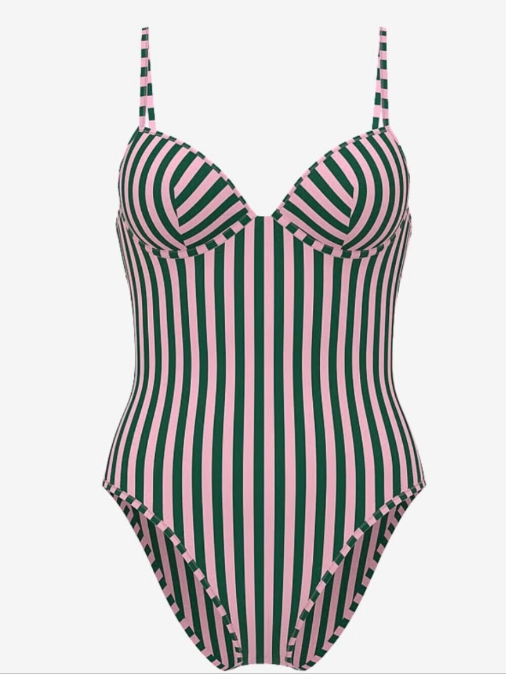 Victoria's Secret Swim Heritage Stripe Balconette Cheeky One-Piece Swimsuit Sm
